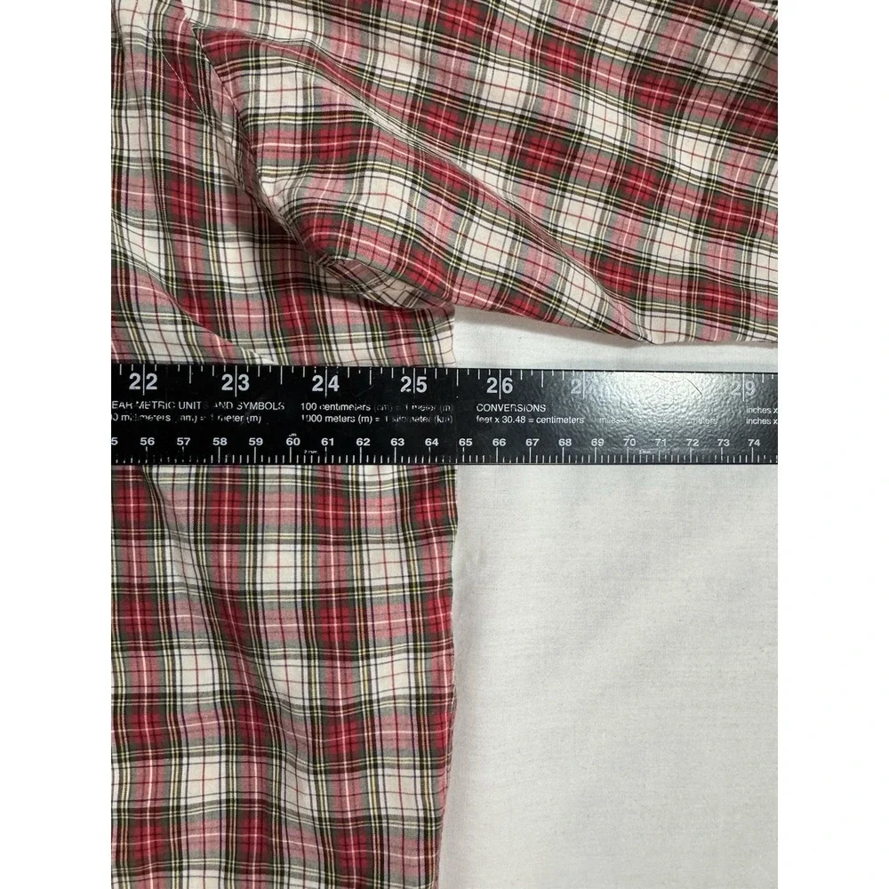 Vintage Polo Ralph Lauren Yarmouth Red Plaid‎ Button Up Shirt Men's Large